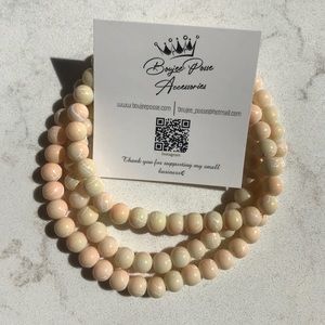Pink Salmon Opaque Beads